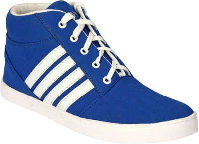 Drivn Ankle Length Casual Sneakers For Men(Blue), White