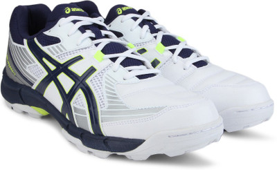 

Asics �Asics Gel-Peake 4 Men Cricket shoes For Men(Blue, Silver, White, White/indigo blue/silver