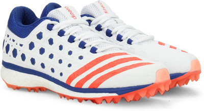

ADIDAS ADIZERO BOOST SL22 Cricket Shoes For Men(White, Ftwwht/solred/boblue