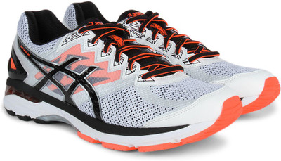 

Asics GT-2000 4 Men Running Shoes For Men(Black, Orange, White, White/black/hot orange