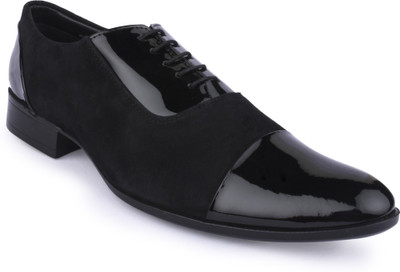 

Buckle Up MENS LEATHER SHOES BU1250_BLACK-Size- Lace Up For Men(Black