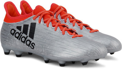 

ADIDAS X 16.3 FG Football Shoes For Men(Black, Red, Silver, Silvmt/cblack/solred