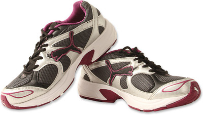 

Puma Running Shoes For Women(White, White-fucshia pink