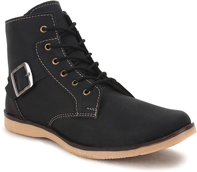 

Get Glamr Black Men's Boots For Men(Black)
