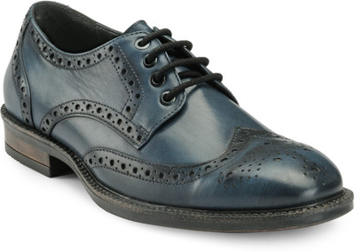 

Teakwood Derby Lace Up For Men(Blue