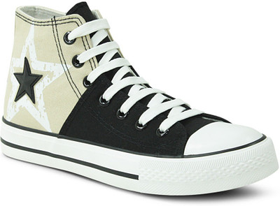 

Get Glamr Designer Lace Ups Sneakers For Women(Black