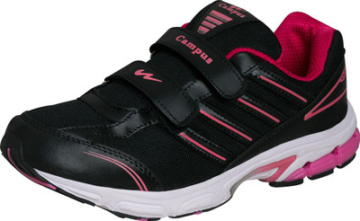 

Campus Nick Walking Shoes For Women(Black, Pink)