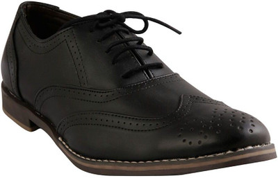 

Renz Wingtip Brogue For Men(Black