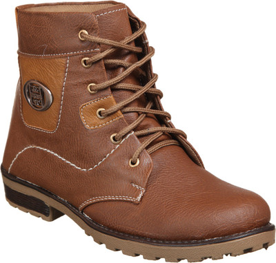

Kraasa Rock Solid Boots For Men(Brown)