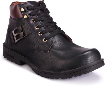 BJOS High Quality Boots For Men(Black, Black:brown