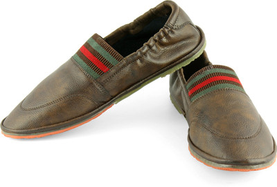 DeVEE Fox Elastic Custom Fit Brown Mojaris For Men(Brown