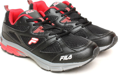 Fila Running Shoes For Men(Black), A0blk/rd