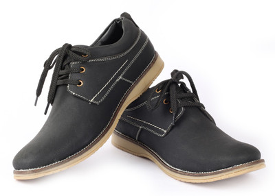 50% OFF on Moladz Enzo Black Corporate Casuals For Men(Black) 50% OFF on Moladz Enzo Black Corporate Casuals For Men(Black)