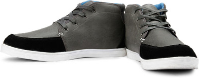 

Flippd Mid Ankle Sneakers For Men(Black, Grey, Blue, Back;blue