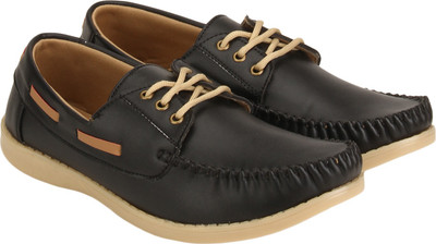 

Quarks Boat Shoes For Men(Black