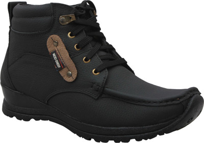 

Leather Soft Boots For Men(Black)