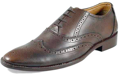 

Alberto Calza Genuine Leather Brogue Lace Up For Men(Brown