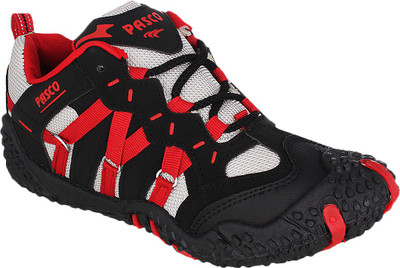 

Pasco Running Shoes For Men(Black, Red)