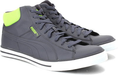 

Puma Salz Mid DP Sneakers For Men(Grey, Periscope-lime punch