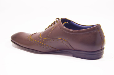 

Molessi Brown Lace Up Shoes For Men(Brown), 01;brown