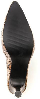 Marc Loire Marc Loire Women's Animal Printed Beige Slip-on Heels ...