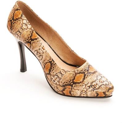 Marc Loire Marc Loire Women's Animal Printed Beige Slip-on Heels ...