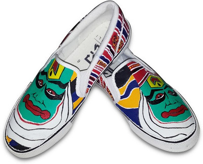 

F-Gali Kathakali Slip-on Shoes Canvas Shoes For Men(Multicolor