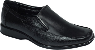

Shoe Bazar Leather Slip On Shoes For Men(Black)