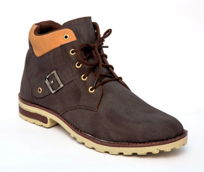 

TheWhoop Mens Brown Casual Shoes Lightweight Boots For Men(Brown