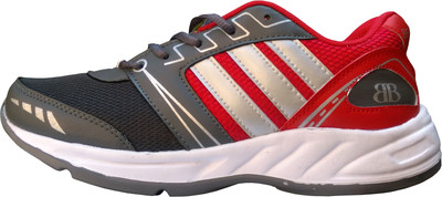 

Beardboys BB Grey and Red Sports Shoes Running Shoes For Men(Red, Grey