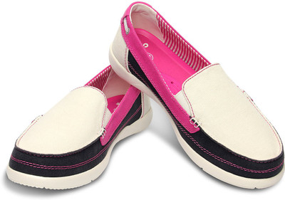 

Crocs Walu Canvas Loafers For Women(White, Off white