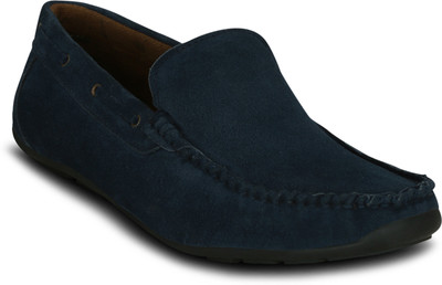 Kielz Kielz-Blue-Suede-Fancy-Loafers Loafers For Men(Blue