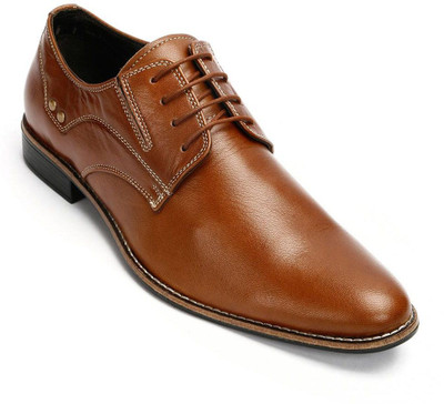 

Walker Styleways Exceptional Derby Lace Up Shoes For Men(Tan, Rich tan