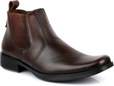 

Escaro Leather Boots For Men(Brown
