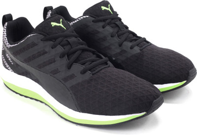 

Puma Flare Q2 Filt Men Running Shoes For Men(Black, Black-white-safety yellow