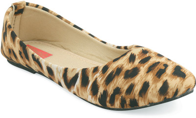 

Footrendz Pretty Tiger print Bellies For Women(Beige)