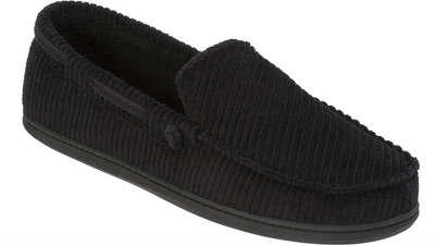 

Dearfoams Corduroy (Black) Moccasin Medium Casuals For Men(Black)