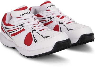 

Nivia Field-1 Cricket Shoe For Men(White, Red