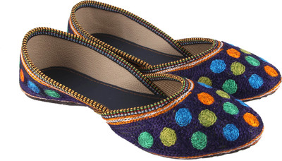 

Traditional Collection Multicolour flat lucky bellies Bellies For Women(Multicolor