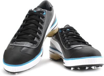 

Puma Club 917 Golf Shoes For Men(Black, Blue), Black;white;vivid blue