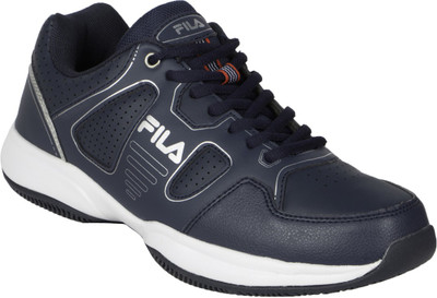 

Fila Lugano 4.0 Tennis Shoes For Men(Navy, Silver