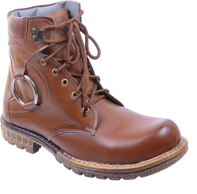 

Porcupine Laced Boots For Men(Brown)