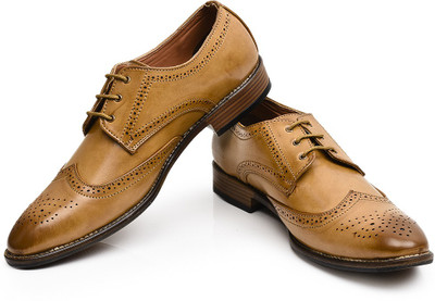 

Rozo Oxford Brogues For Men(Beige