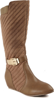 

Flat n Heels Boots For Women(Khaki)