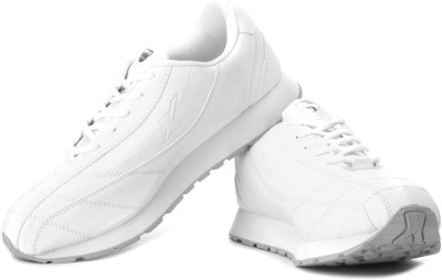 sparx white running shoes