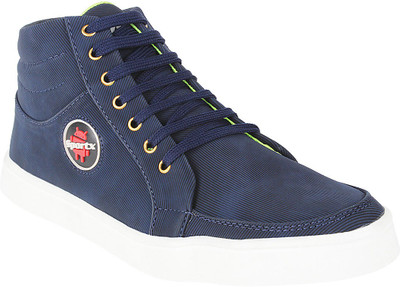 

Kraasa Striped Pattern Sneakers For Men(Blue)