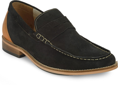 

Teakwood Slipons Loafers For Men(Black