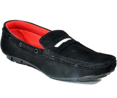

Big Wing Cool Black Loafers For Men(Black, White)