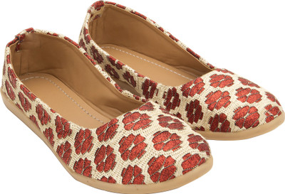Footrendz Alluring Bellies For Women(Brown, Gold:: shiny brown