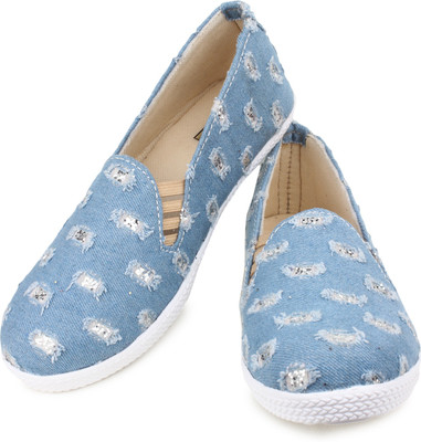 

Moonwalk Loafers For Women(Blue, Sky blue
